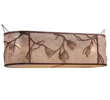 Meyda Black 114147 - 44"L Whispering Pines Oblong Inverted Shade