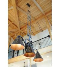 Meyda Black 114321 - 64" Long DaCapa 3 LT Island Pendant