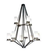 Meyda Black 115096 - 60"W Galen 12 Lt Two Tier Chandelier