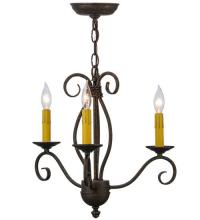 Meyda Black 115226 - 18" Wide Sienna 3 LT Chandelier