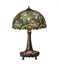 Meyda Black 115262 - 31" High Trillium & Violet Table Lamp