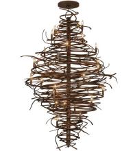 Meyda Black 115340 - 56"W Cyclone 28 LT Chandelier