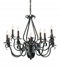 Meyda Black 115373 - 30" Wide Caleb 12 Light Chandelier