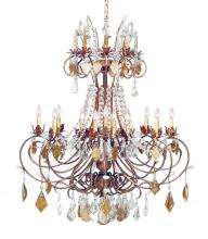 Meyda Black 115456 - 42" Wide Minuet 16 Light Chandelier