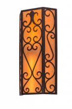 Meyda Black 115486 - 12"W Mia Wall Sconce