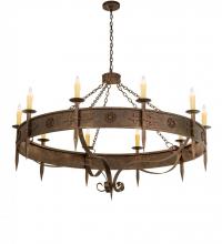 Meyda Black 115623 - 66" Wide Calandra 10 Light Chandelier