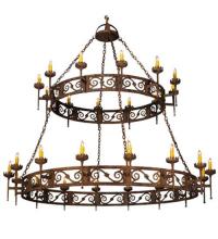 Meyda Black 115701 - 83"W Majella 2 Tier Chandelier