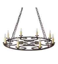 Meyda Black 116245 - 42" Wide Ashley 8 Light Chandelier