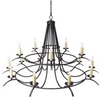 Meyda Black 116257 - 78" Wide Octavia 15 Light Chandelier