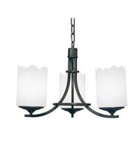 Meyda Black 116260 - 20" Wide Octavia 3 Light Chandelier