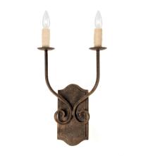 Meyda Black 116295 - 14" Wide Samuel 2 LT Wall Sconce