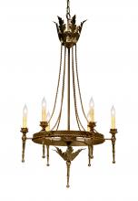 Meyda Black 116297 - 24" Wide Amaury 6 Light Chandelier