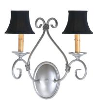 Meyda Black 116313 - 14" Wide Olivia 2 Light Wall Sconce