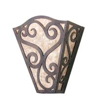 Meyda Black 116340 - 12" Wide Rena Wall Sconce