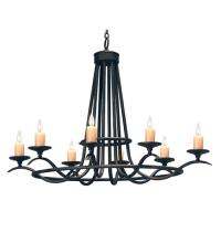 Meyda Black 116543 - 48" Wide Octavia 8 Light Chandelier