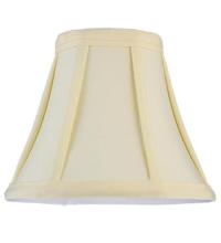 Meyda Black 116569 - 6"W X 5"H Trumpet Cream Fabric Shade