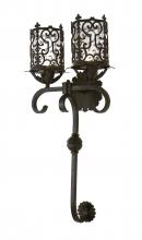 Meyda Black 116691 - 16" Wide Oskar 2 Light Wall Sconce