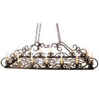 Meyda Black 116990 - 66" Long Carlotta Oblong Pendant