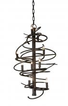 Meyda Black 117122 - 18" Wide Cyclone 9 Light Chandelier