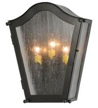 Meyda Black 117411 - 12" Wide Austin 3 Light Wall Sconce