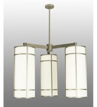 Meyda Black 117579 - 49"W Cilindro Jackson Hall 3 LT Chandelier