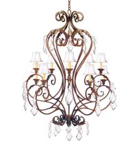 Meyda Black 118198 - 42" Wide Josephine 10 Light Chandelier