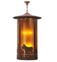 Meyda Black 118489 - 24" Wide Fulton Moose Creek Pendant