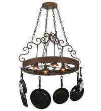 Meyda Black 118490 - 34"W Dior 4 LT Pot Rack