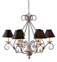 Meyda Black 118910 - 30" Wide Olivia 6 Light Chandelier