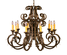 Meyda Black 119763 - 42" Wide Serratina Chandelier