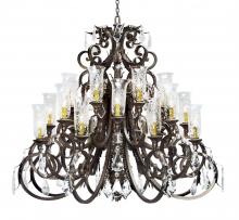 Meyda Black 119766 - 54" Wide Serratina Chandelier