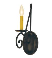 Meyda Black 120206 - 5" Wide Estrella 1 Light Wall Sconce