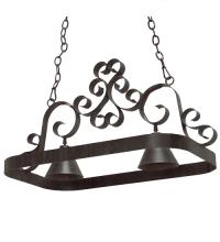 Meyda Black 120296 - 32" Long Hayley 2 Light Pot Rack