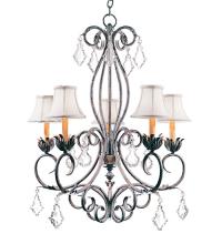 Meyda Black 120311 - 28" Wide Felicia 5 Light Chandelier