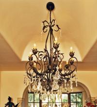 Meyda Black 120317 - 54" Wide Felicia 10 Light Chandelier