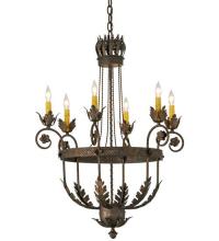 Meyda Black 120411 - 26"W Antonia 6 LT Chandelier