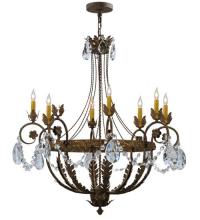 Meyda Black 120414 - 39"W Antonia 8 LT Chandelier