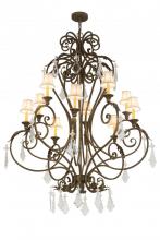 Meyda Black 120429 - 48"W Josephine 10 LT Chandelier