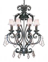 Meyda Black 120430 - 28" Wide Josephine 8 Light Chandelier