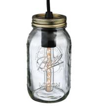 Meyda Black 120889 - 3.75" Wide Mason Jar Mini Pendant