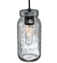 Meyda Black 120901 - 4.75" Wide Mason Jar Mini Pendant