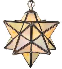 Meyda Black 12123 - 9" Wide Moravian Star Mini Pendant