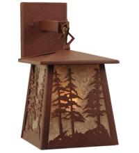 Meyda Black 121598 - 7"W Stillwater Tall Pines Hanging Wall Sconce