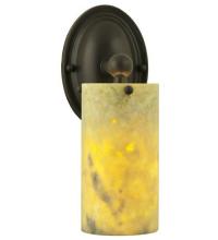 Meyda Black 121826 - 4"W Cilindro Jadestone Wall Sconce