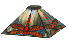 Meyda Black 12203 - 13" Square Prairie Dragonfly Shade