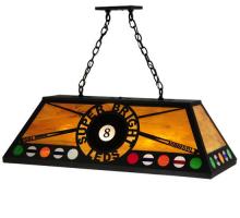 Meyda Black 122446 - 39" Long 8 Ball Personalized Super Bright LEDS Oblong Pendant