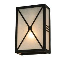 Meyda Black 123381 - 8" Wide Whitewing Wall Sconce