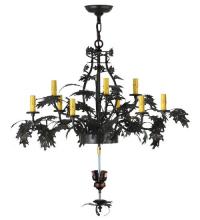 Meyda Black 125051 - 34" Wide Greenbriar Oak Hardware