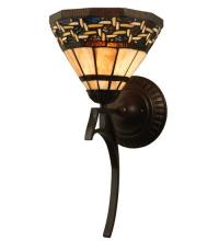 Meyda Black 125109 - 9"W Ilona Wall Sconce