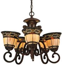 Meyda Black 125117 - 20"W Ilona 5 LT Chandelier